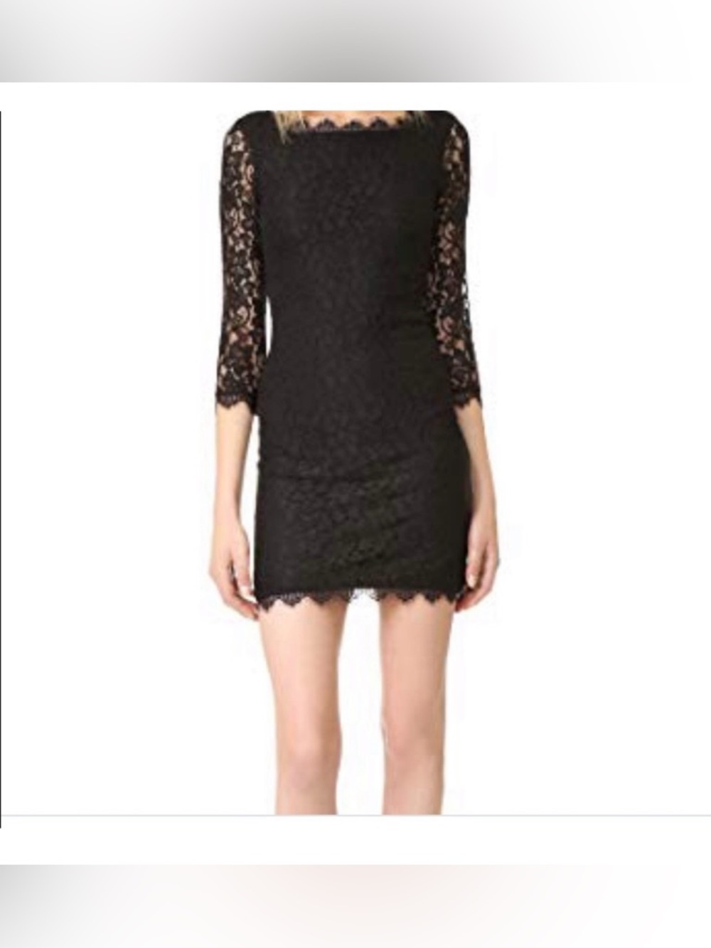 DIANE VON FURSTENBERG Zarita Lace Dress black